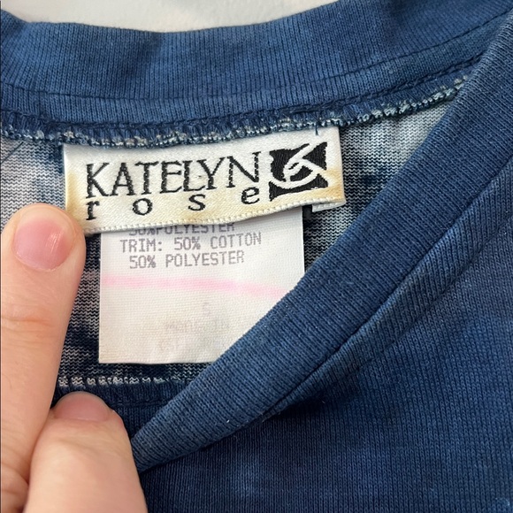 Vintage - small, navy/gold sun etherial illusion vest and tshirt - Picture 5 of 7